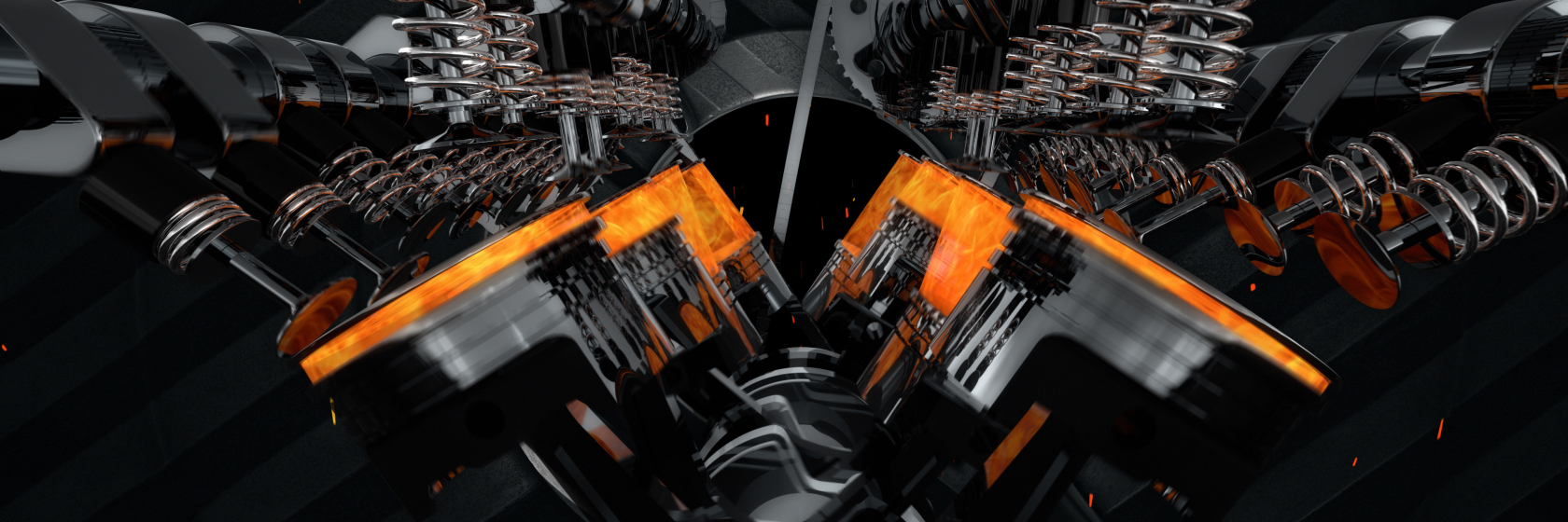 Kolben eines V8-Motors